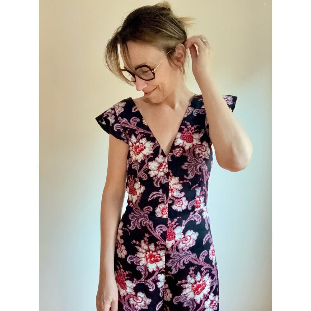 Club Monaco Printed Jumpsuit Size 00